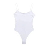 MUJER White Black Body Woman Sleeveless Tight Bodysuit Lingerie Sexy Woman Bodys Bodycon Backless Bodysuit Women Summer Tops