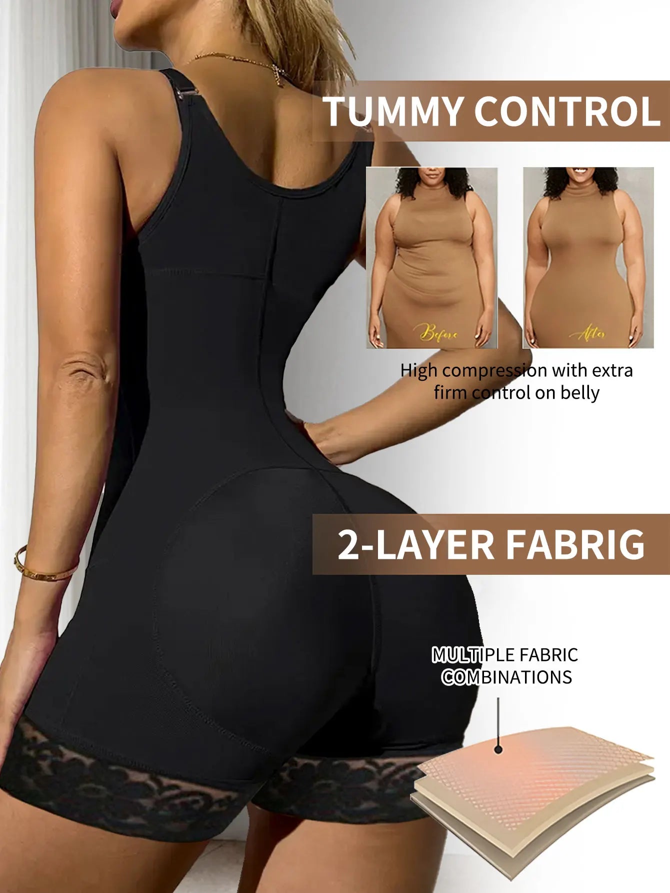 Women Postpartum Girdles High Compression Body Shaper Slimming For Women Sexy Underwear Push Up Bodysuit