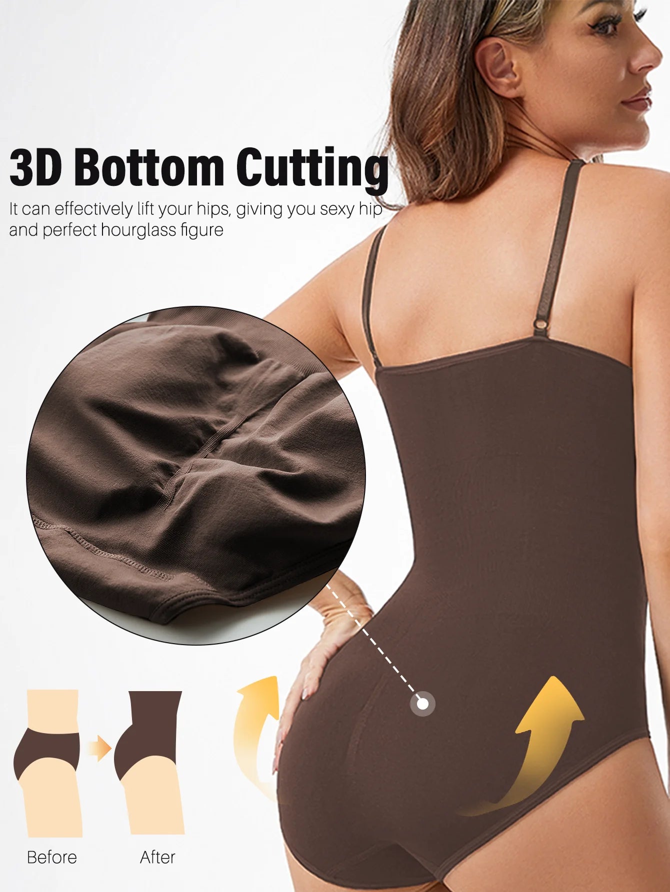 Drop Shipping Women Sexy Shapewear Seamless Slimming Butt Lifter Shaper Smooth Out Bodysuit Open Crotch High Elastic Body Suits
