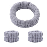 Face Wash Wristband Set Women's Headband Wristbands Absorbent Waterproof Wristbands Makeup Face Wash Hair Bands