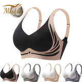 Powerful Push up Seamless Bra Women Gathered Up Wireless Bra Soft Full Coverage Support Adjustable Underwear Anti Sagging Bra