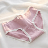 5Pcs Cute Love Cotton Panties For Women Underwear Print Panty Girls Briefs Breathable Soft Underpants Female Sexy Lingerie