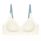 No Trace Top Women's Underwear No Steel Ring Pure Desire Comfortable Upper Support Sling Adjustable Beauty Back Bra Thin Section