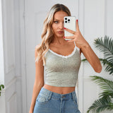 Hugcitar Leopard Print Slips Bows Patchwork Lace Sexy Slim Crop Camis Top Summer Fashion Women Y2K Outfits Festival Party