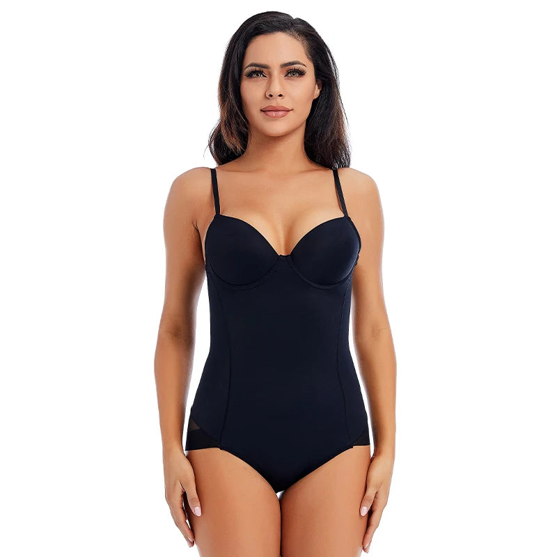 Bodysuit Women Shapewear Body Shaper With Cup Compression Bodies Belly Sheath Waist Trainer Reductive Slimming Underwear