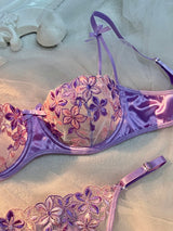 Valentine's Eve Light Purple Danube Group Ladies Sexy Lingerie Bra Women's Suit - the Temptation of a Seductive Night