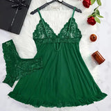 A Set Of Woman Underwear Nightgown Thong Sets Plus Size Suspender Lace Lingerie Sexy Accessories Erotic Bra Nightdress lencería
