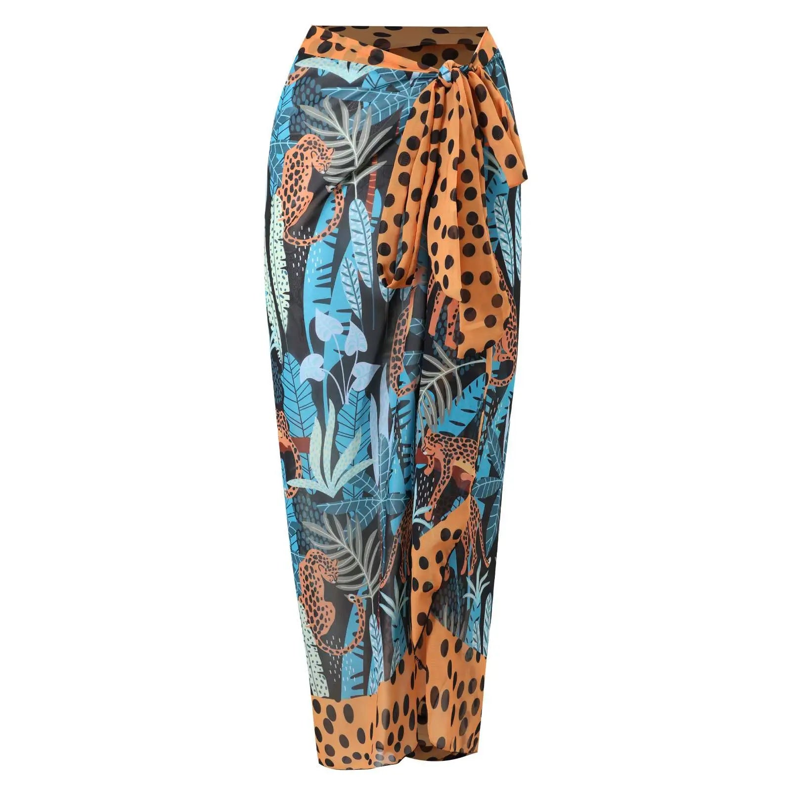 2026 New Sexy Print Retro Swimwear Beach Dress Cover Up Long Skirts Skirt Party Outfits Swimsuit Beachwear