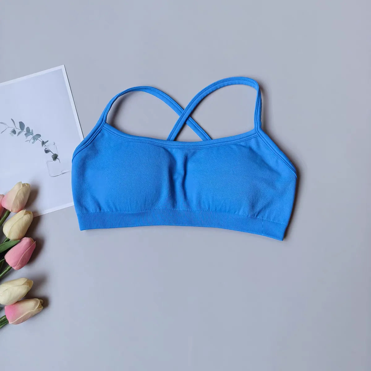 Seamless Women's Yoga Sports Bra Racer Back Nylon Breathable Running Gym Top Underwire Sexy Underwear Fitness Gym Bra Top