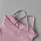 Seamless Nude Sports Bra Scrunch Push-up High Support Adjustable Thin Shoulder Strap Yoga Tank Top Women's Fitness Underwear Top