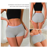 3Pcs Women's Panties Cotton Seamless Sports Boxers Underwear Female Solid Color Briefs Lingerie Intimate Underpant Finetoo S-XXL