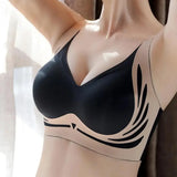 Powerful Push up Seamless Bra Women Gathered Up Wireless Bra Soft Full Coverage Support Adjustable Underwear Anti Sagging Bra