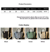 Trending Women Waterproof Nylon Tote Bag Large Capacity Lightweight Crossbody Bag for Student Work Travel Gym