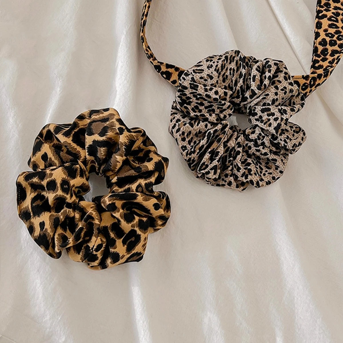 1PC Headband Printed scrunchie Headband High Elasticity Elastic headband ponytail holder elegant female hair accessories