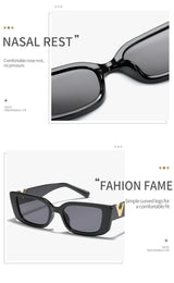 Fashion Cat Eye Sunglasses Luxury V Sun Glasses For Ladies Classic Rectangle Driving Eyewear UV400