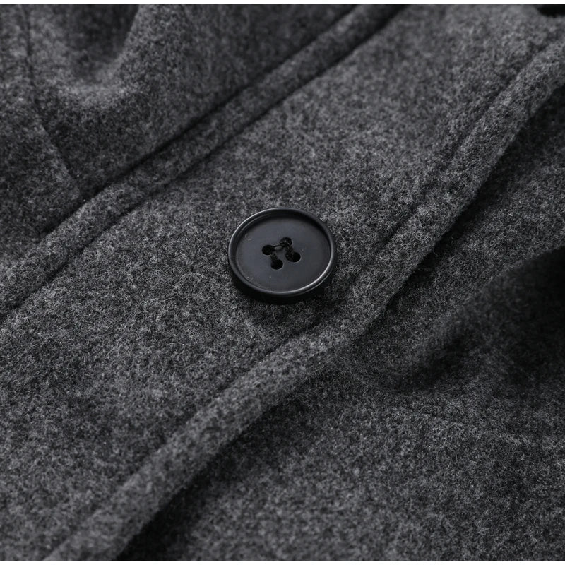 Fashion Short Woolen Coat For Women Stand Collar Full Sleeve Loose Zipper Jacket Female 2025 Spring Autumn Solid Lady Outwear