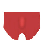 Men's ice silk seamless underwear 3D punching boxers summer thin underpants boys extended sports shorts