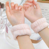 Face Wash Wristband Set Women's Headband Wristbands Absorbent Waterproof Wristbands Makeup Face Wash Hair Bands