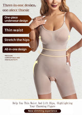 Women Seamless Bodysuit Compression Open Crotch Shapewear Push Up Belly Tightening Corset Slimming Butt Lifter Full Body Shaper