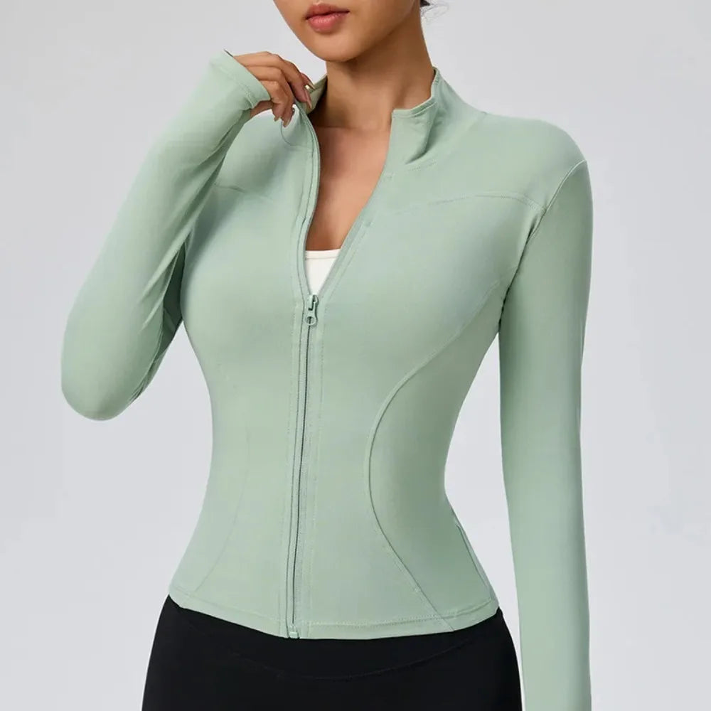 NEW Summer Women's Stand Collar Yoga Sun Protection Jacket, Anti-UV Slim Lightweight Sun Shirt for Outdoor Sports & Daily Wear
