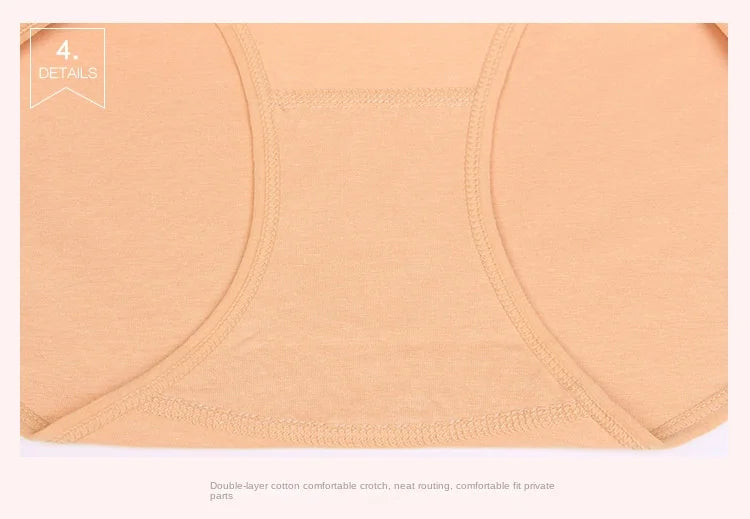 4Pcs/Lot High Waist Underwear Cotton Panties Women Body Slim Abdominal Underwear Plus Size Girls Briefs Female Lingerie Shaper