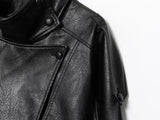 MUJER Faux Leather Women's Jacket Black Oversize Bomber Jackets for Women Outerwears Winter Overcoat Female Fashion Jacket Woman
