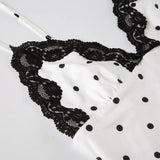 Tossy Lace V-Neck Patchwork Maxi Dress Women Backless High Waist Slim Spaghetti Contrast Party Dress Female Spring Long Dress