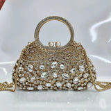 New Rhinestone Clutch Purse Women Elegant Wedding Party Bride Bag Prom Evening Handbag Sparkly Crystal Diamond Birthday Gift