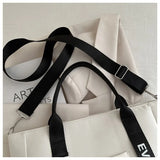Trending Women Waterproof Nylon Tote Bag Large Capacity Lightweight Crossbody Bag for Student Work Travel Gym