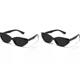 Minimalist Oval Cat-eye Glasses Women's Fashion Outdoor Folding Sunglasses Sun Shading UV Sunscreen Glasses Stylish Accessory