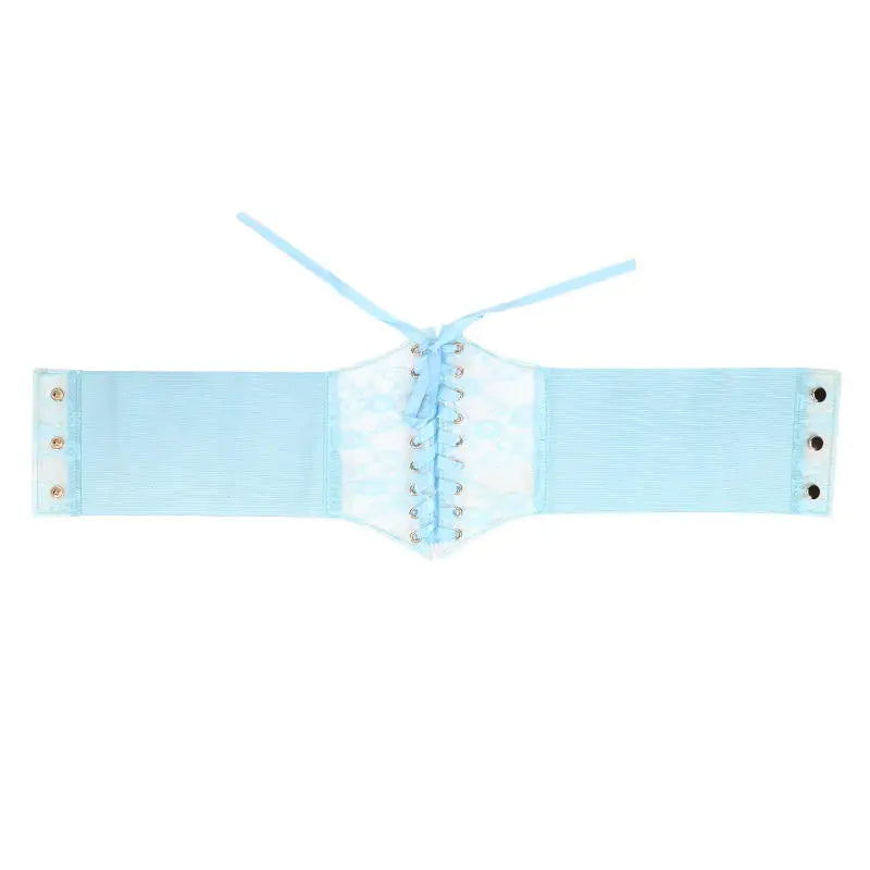 Fashion Women Waist Corset Flower Embroidery Elastic Waistband Black White Red Pink Wide Lace Slimming Body Belts Cummerbunds