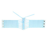 Fashion Women Waist Corset Flower Embroidery Elastic Waistband Black White Red Pink Wide Lace Slimming Body Belts Cummerbunds