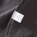 Kimono Robes for Men's and Women's Sleepwear Cotton Yarn Bathrobe Tied Cardigan Thin Home Clothes Couple's Robes