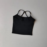 Seamless Nude Sports Bra Scrunch Push-up High Support Adjustable Thin Shoulder Strap Yoga Tank Top Women's Fitness Underwear Top