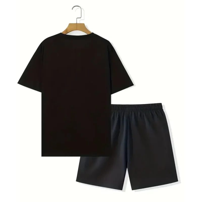 2024 New Summer Street Men's Suit Sportswear Men's Oversized Clothing 3D Print T-Shirt Shorts Men's Simple Clothing Fashion Suit