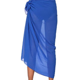 Women's Beach Long Skirt Chiffon Swimsuit Coverups Summer Bikini Wrap Sheer Scarf for Swimwear Cover Ups Sexy Bikini Wrap Shawls