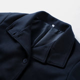 Fashion Short Woolen Coat For Women Stand Collar Full Sleeve Loose Zipper Jacket Female 2025 Spring Autumn Solid Lady Outwear
