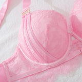 Pure desire hollow out three piece set, complex craftsmanship embroidery hollow out gathering fun set