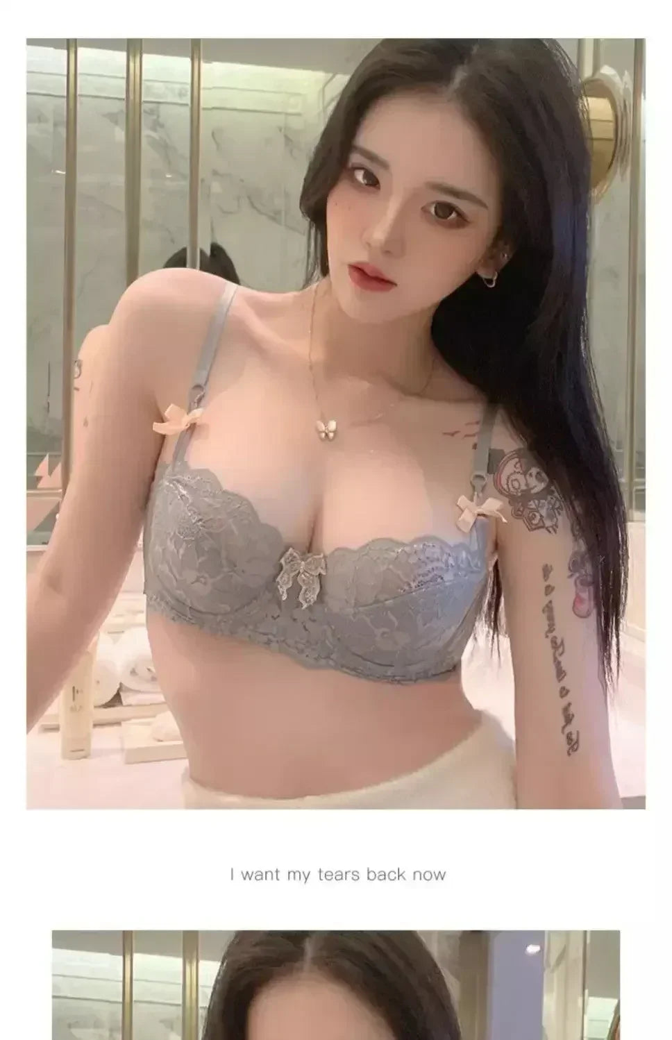 MOYISU French Romantic Lace Comfortable Breathable セクシー Tushy Slim Bra Collection Pure Desire Girls Push Beautiful Underwear SET