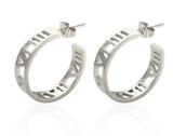 Luxury Shiny Zircon Hoop Earrings for Women Trendy Golden Stainless Steel Wed Ear Geometric Circle Earring Jewelry Pendientes