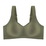 Beautiful Back Large Size Soft Support Push-up Bra For Women, Seamless One-piece, Wire-free, Adjustable Sports Thin Bra Seamless