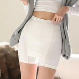 Double Layer Safety Panties For Girls Women Boxer High Waist Protective Shorts Under the Skirts Summer Dress Underwear