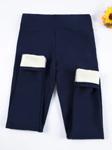 Autumn Winter Warm Fleece Women Leggings Velvet Thicken High Waist Tights Elastic Slim Solid Color Leggings Prevent Cold Tights