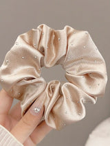 3 Pcs Crystal Dot Scrunchies Hair Rings Fashion Hair Accessories for Women Girls Party Ponytail Holder Hair Accessories
