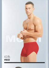 Men's ice silk seamless underwear 3D punching boxers summer thin underpants boys extended sports shorts