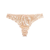 1Pcs/7Pcs Hot Sale Ladies Frill Trim Satin Ice Silk Seamless No Show Underwear Invisible Briefs Tanga Bragas Women's Panties
