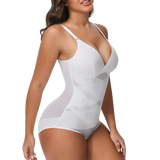 Women Cross Tummy Control Shapewear Sexy Mesh Slimming Waist Briefs Bodysuit Thin Breast Cup Body Shaper Butt Lifter Smooth Body