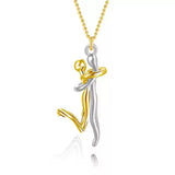 2025 Two-Tones Hug Necklace Detachable Mother And Child Pendant DIY Love Jewelry for Family Special Occasions