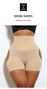 Women High Waist Shaping Control Panty Butt Lifter Shapewear Sexy Show Buttocks Slim Shorts Sexy Underwear Slimming Body Shaper