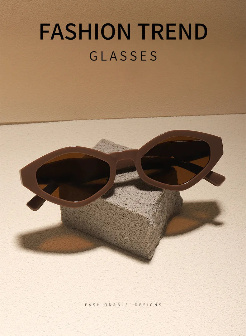 Vintage Cat Eye Sunglasses Women Men 2026 Brand Designer Fashion Goggle Sun Glasses Female Trends Shades Outside Eyewear UV400